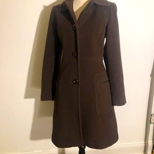 Vintage Esprit Brown wool blend long witchycore coat size medium